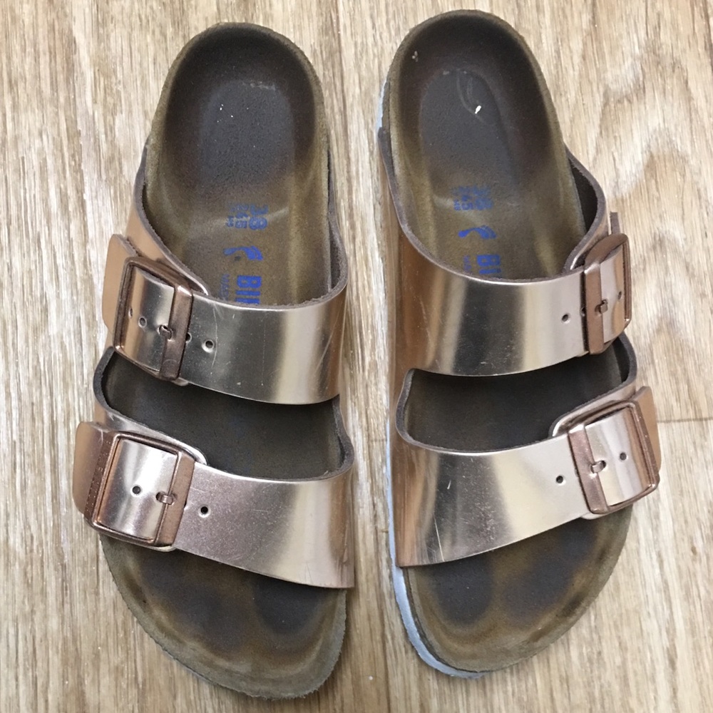 Rose Gold Birkenstocks